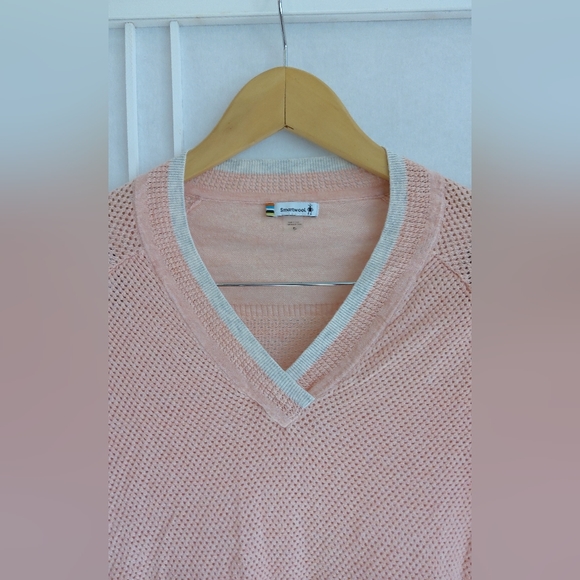 Smartwool everyday exploration pink open knit tunic sweater - Picture 2 of 6